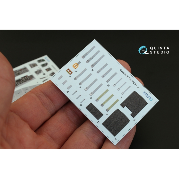 QD32021 1/32 3D Декаль интерьера кабины F-16C (для модели Academy)