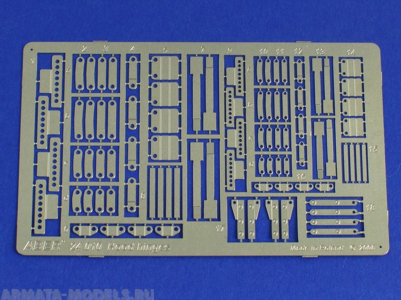 ABR-24-010  Дополнения для  Hood hinges for all cars для  1/24