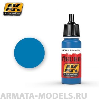 AK3069 Акриловая краска INTENSE BLUE