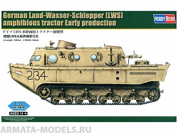 82918 Fvab, German Land-Wasser-Schlepper (LWS) amphibious tractor Early production 1/72
