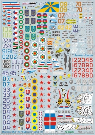 72032 Декаль Микоян МиГ-29 (1)