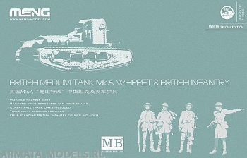TS-021S British Medium Tank Mk.A Whippet & British Infantry