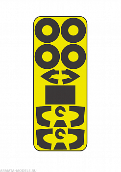 AM48107 Маска окрасочная для ЯК 3 1/48