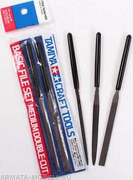 74046T Набор натфилей (3 шт.) разной формы по пластику и мягким металлам