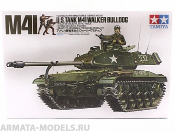 35055 Американский танк M41 Walker Bulldog (1 фигура командира и 2-мя фигурами солдат)