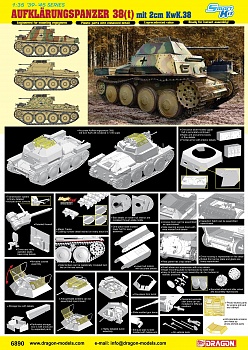 6890Д ТАНК AUFKLARUNGSPANZER 38(t) w/2cm KwK38
