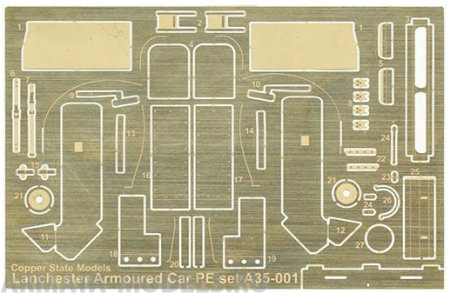 A35-001 Lanchester Photoetch Set