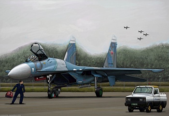 03909 Самолет  Су-27 (Flanker B) - ранний