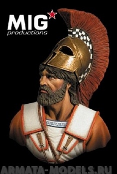 MIGH10-152  Гоплит, тяжёлый пехотинец, др. Греция, 1/10бюст