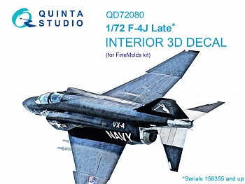 QD72080 3D Декаль интерьера кабины F-4J поздний (FineMolds)