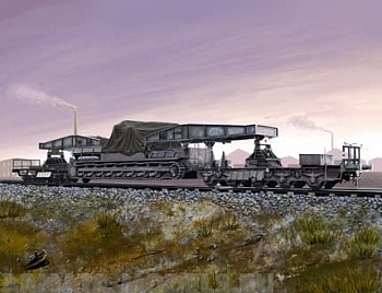 82906 Транспортер на базе танка German Rail Transporter fur Karl-Gerat