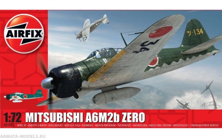 A01005 Сборная модель Самолета Mitsubishi A6M2b Zero Airfix
