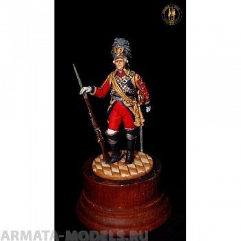 ОП.60.080 Фигура из белого металла Кавалергард в парадной форме 1763-1796 г.г. 