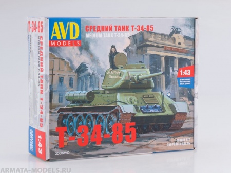 3008AVD Сборная модель Средний танк T-34-85 AVD Models