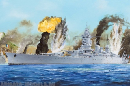 86506 Корабль French Navy Dunkerque Battleship 1/350 Hobby Boss