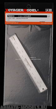 TEZ013 Масштабная линейка Scale Rule 1/24 ~ 1/87