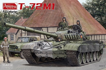 AH35A038 Советский танк Т-72М1 с полным интерьером
