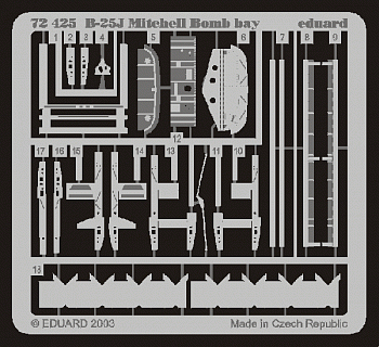 72425ED Фототравление B-25J bomb bay