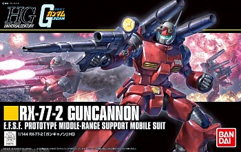 GUN0196715  BANDAI Сборная модель мобильного доспеха GUNDAM  HG 1/144 RX-77-2 GUNCANNON