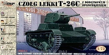 72613 Танк czolg lekki T-26C z dodatkowym opancerzeniem