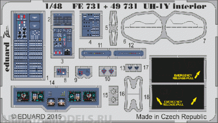 FE731ED  UH-1Y interior S.A. 1/48