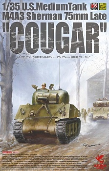 ASUKA35046 Американский средний танк  SHERMAN M4A3 COUGAR