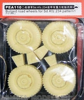 PEA110 Набор фототравления для 1/35 Road Wheels for Sd.Kfz.234 Pattern 1 (For DRAGON)