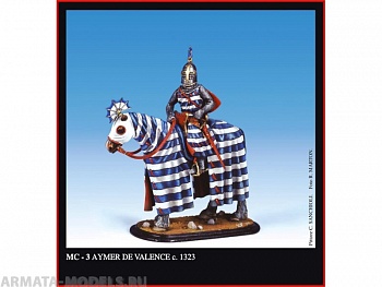 FRIUL-MC-3 Сэр Эймер де Валенс (ок. 1270-1324 гг.), лорд Пембрук (с 1307 г.  граф), кузен Эдуарда I Длинноногого, 1323 г.