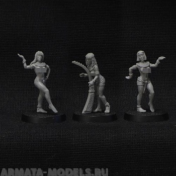 BV-egypt02 Игровая миниатюра  Egyptian musicians (3 models) Египетские музыканты (3 модели)
