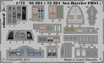 SS384 Фототравление Sea Harrier FRS1 интерьер цветной for Airfix