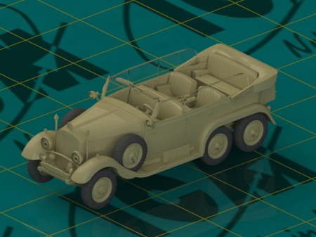 72471 Германский автомобиль G4 (производства 1935 г.),  ІІ МВ (сборка без клея) ICM