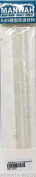 MW-3393 Модельная прозрачная пластиковая трубка   5*3.3*250mm 4шт
