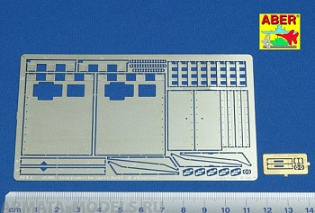 ABR-16-005  Дополнения для  Rear fenders for Tiger I, Ausf.E – (Early version) для Tamiya 1/16