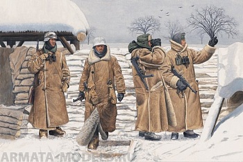 6518Д Солдаты 1/35 GERMAN INFANTRY IN WACHTMANTEL