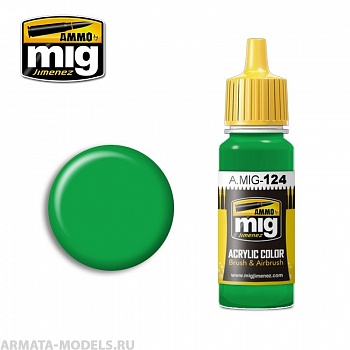AMIG0124 Ammo Mig Акриловая краска LIME GREEN 17 мл