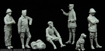 1120STAL Французские танкисты,Первая мировая, 5 фигурок