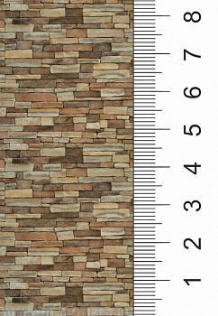 040tkb003 Текстура светлого декоративного кирпича для макетов. Лист А4.