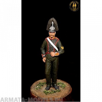 ОП.60.078 Фигура из белого металла Унтер-офицер Л.-Гв. Саперного батальона 