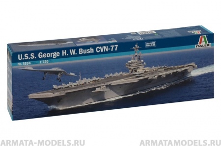 5534ИТ Корабль U.S.S George H.W. Bush C Italeri