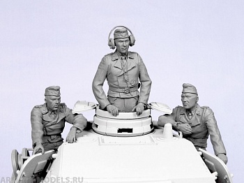 Т-35082 Немецкий танковый экипаж (командир,наводчик,заряжающий) (для PZ-III IV) (лето 1939-44 гг) (3)