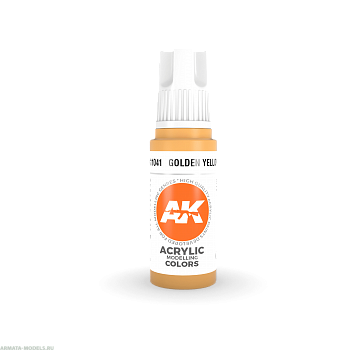 AK11041 Краска акриловая Golden Yellow 17ml