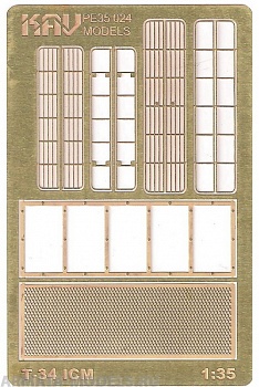 KAVPE35024 Базовый набор фототравления для танка Т-34 (35365, 35366, 35367, 35368)