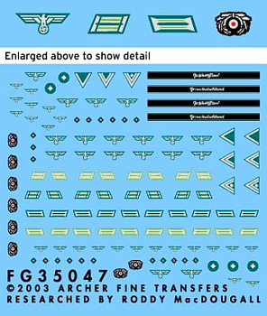 FG35047B Декали для медицинских частей Вермахта.