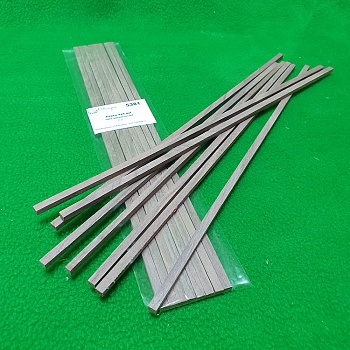 5381 рейки 4х5 мм - длина 300 мм - 8 шт - орех американский