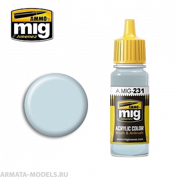 AMIG0231 Ammo Mig Акриловая краска RLM 65 HELLBLAU 17 мл