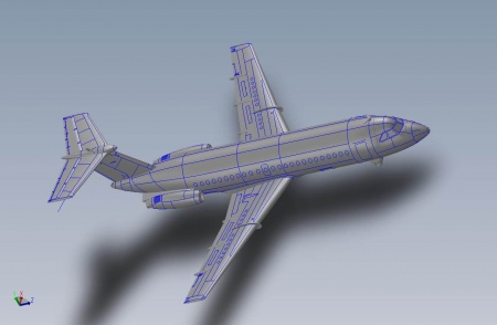 ЕЕ144143_5 Авиалайнер BAC 1-11-200 USAir Восточный экспресс