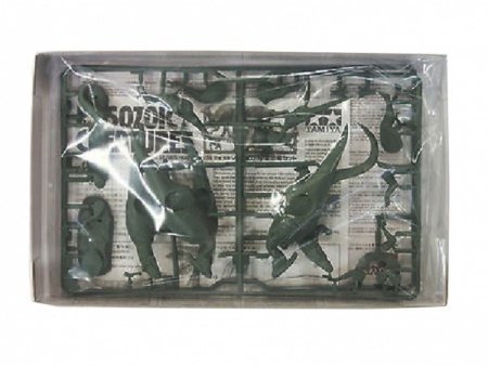 60107 Набор из 6-ти мезозойских животных (Детеныши паразауролофа и тираннозавра, овираптор, гипсилодон, крокодил и птица археоптерикс) Tamiya