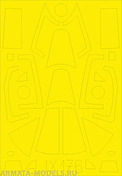 JX176ED  Окрасочная маска F4U-1A 1/32