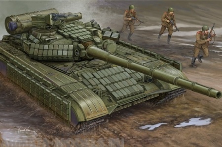 01580 Танк T-64АВ мод. 1984  Trumpeter
