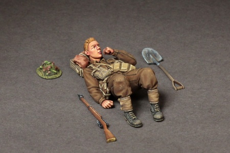 35136SOGA British infantryman at rest. SOGA Miniatures